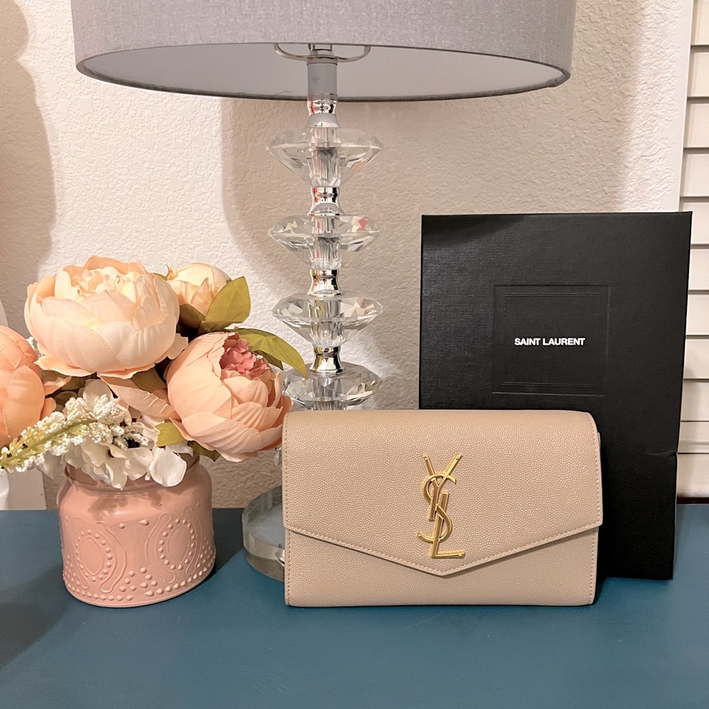 SOLD YSL Clutch Wallet on Chain Crossbody